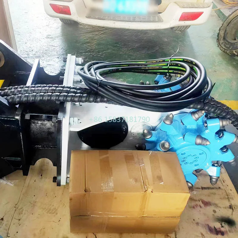Milling Machine Hydraulic Rotating Chain Drum Cutter Mining Rock Milling Digging Machine for Milling Excavator Road Construction