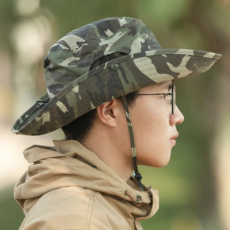 ROCKBROS Sun Hats Bucket Hats Summer Spring Breathable Adjustable Outdoor Anti-sun Sports Travel Beach Fishing Caps Adjult