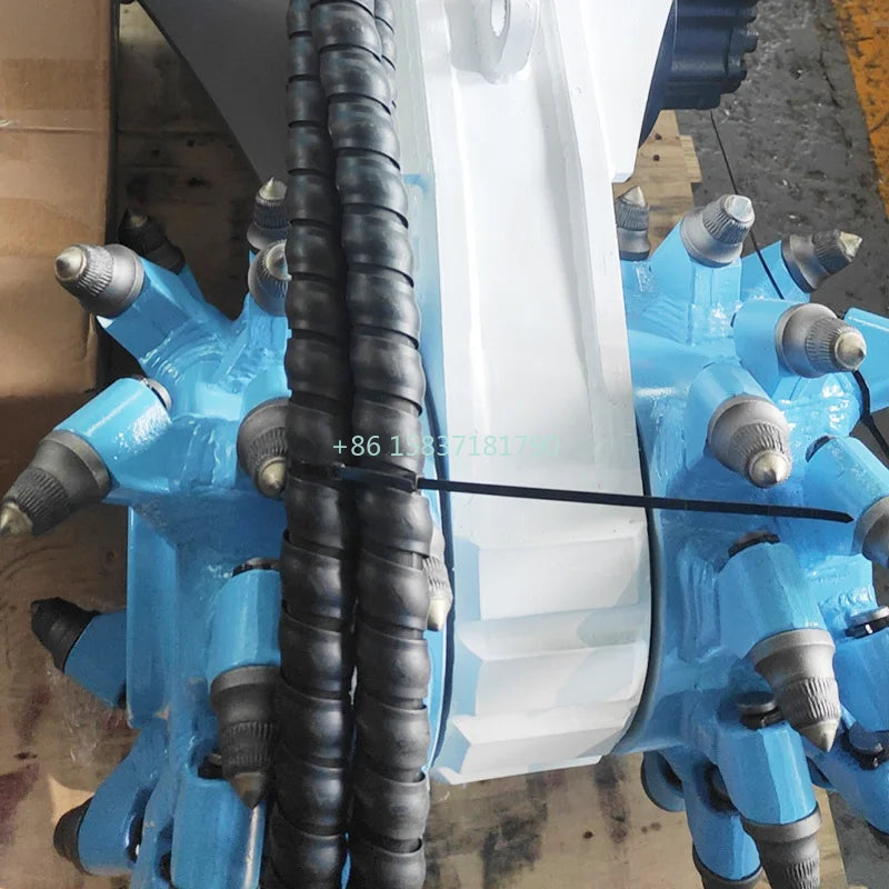 Milling Machine Hydraulic Rotating Chain Drum Cutter Mining Rock Milling Digging Machine for Milling Excavator Road Construction