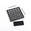 1Set Display Case Gemstone Storage Box Small Round Plastic Containers Box Jewelry Organizer Container With Foam