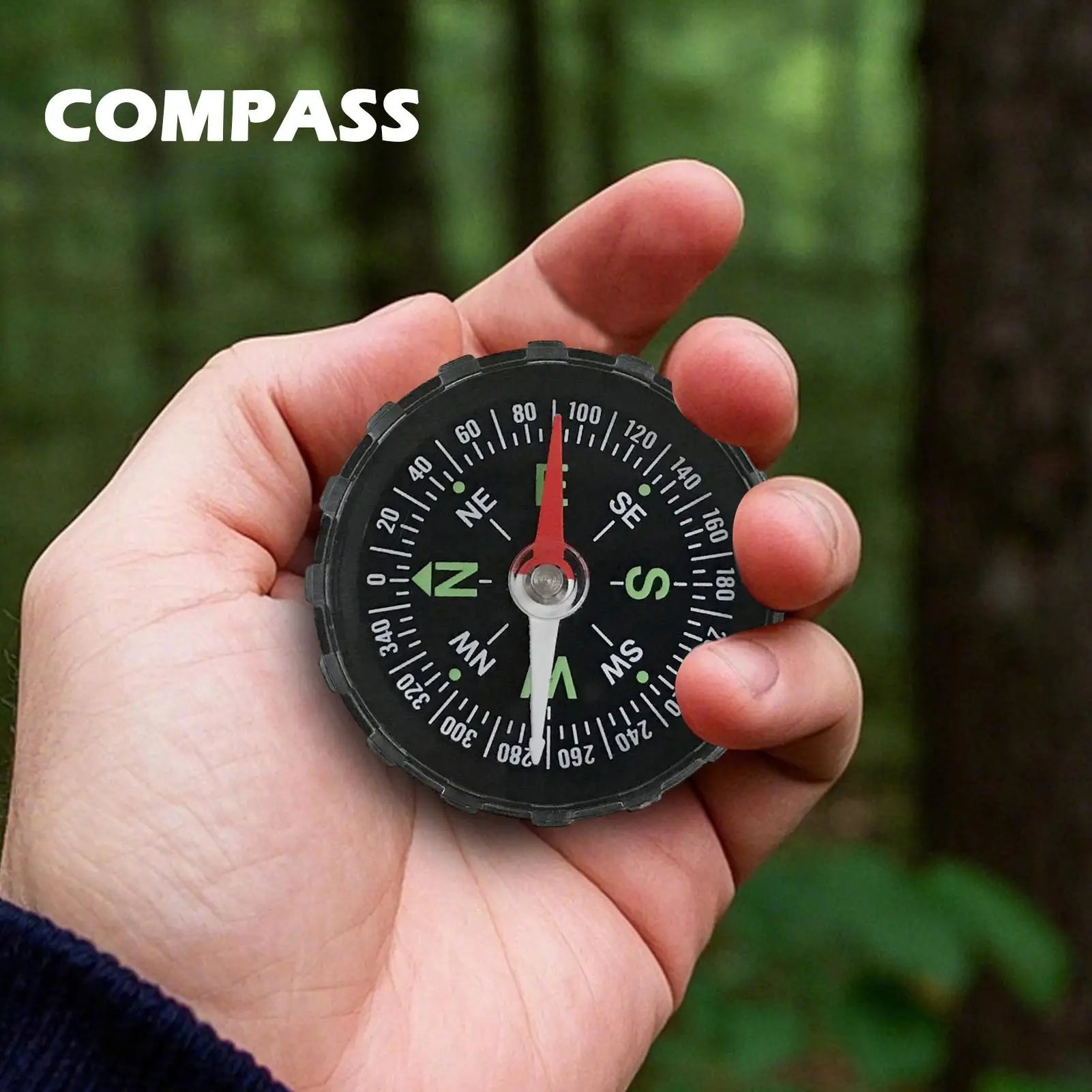 Portable Camping 45mm Compass Boating Navigation Compasses Emergency Adventure Travel Survival Tool For Traveling Mountaineering
