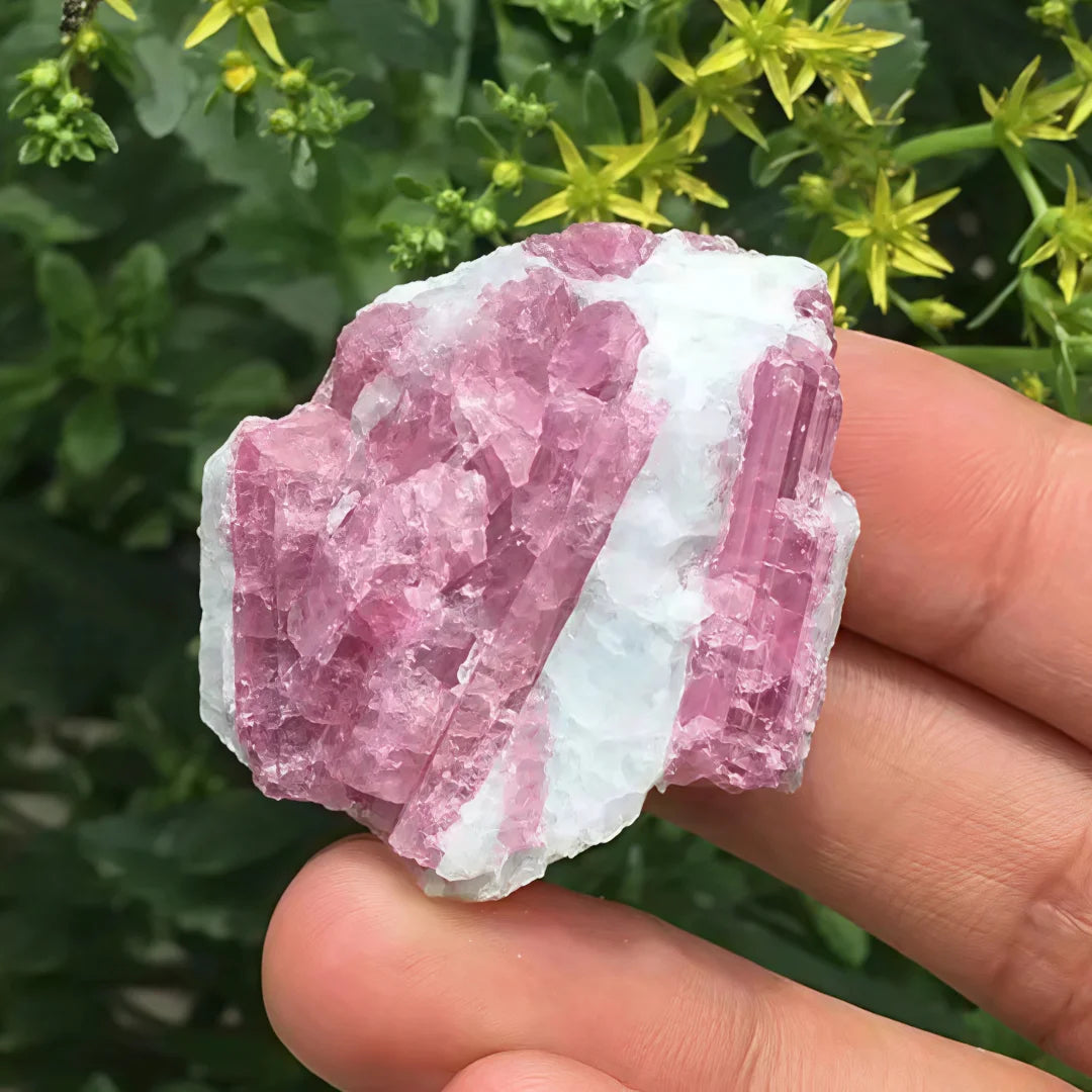 Natural Pink Tourmaline Rough Stone -  Crystal for Home & Office Decor, Ideal Holiday Gift for Festival, Home Decor Accent