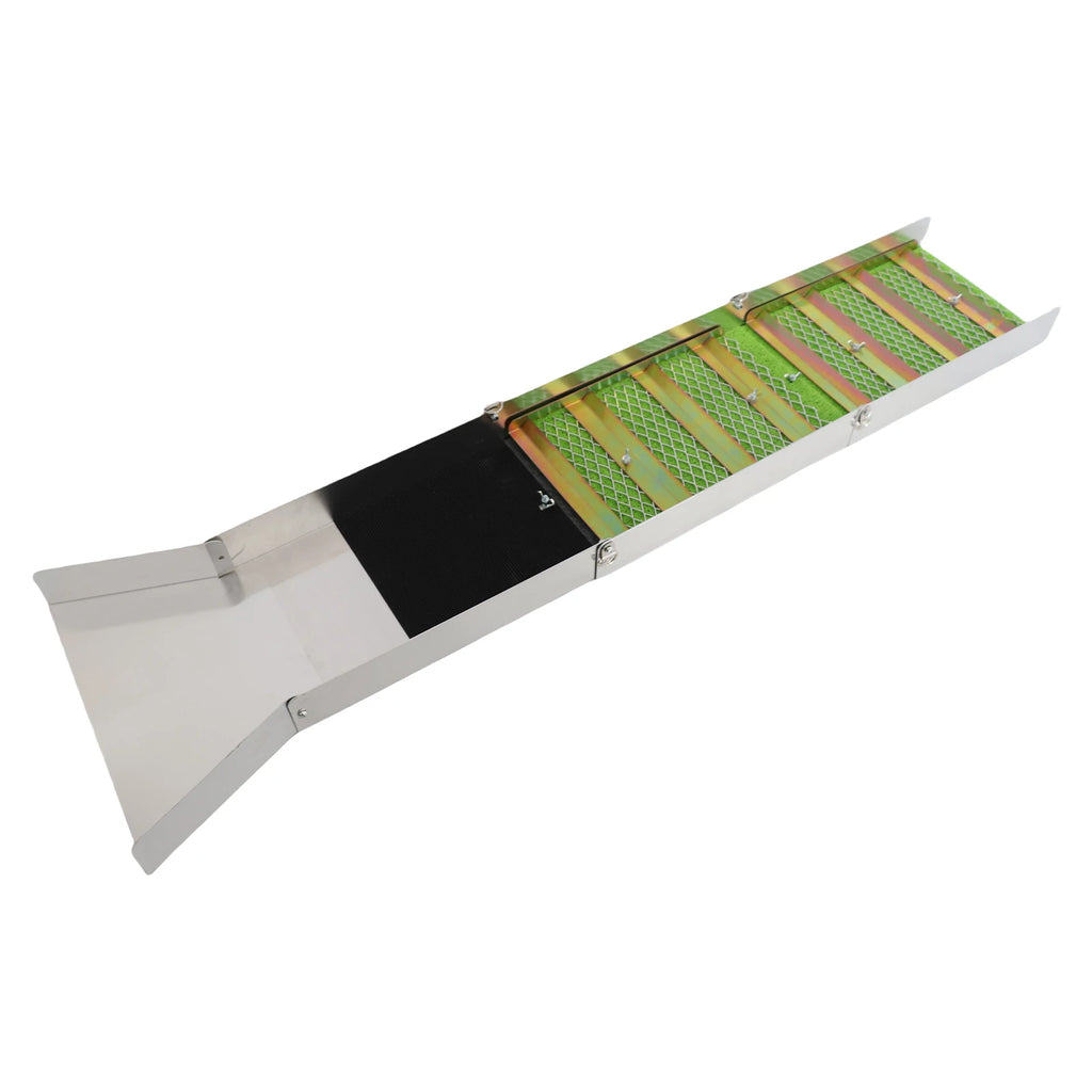 Gold Sluice Box Folding Gold Sluice Box Aluminum Alloy Portable Gold Mining Chute Panning Prospecting Recovery Tool